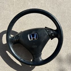 Honda Accord 03-07 Leather Wrapped Coupe Steering Wheel