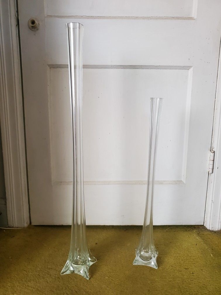 Clear Efiel Tower Vases