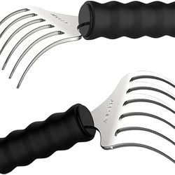 2 Pieces BBQ Pulled Pork Meat Shredder Bear Claws Stainless Steel Meat Handler Carving Forks - BRAND NEW IN BOX 