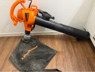 LawnMaster BV1210 corded electric 3-in-1 leaf blower, vacuum, and mulcher.