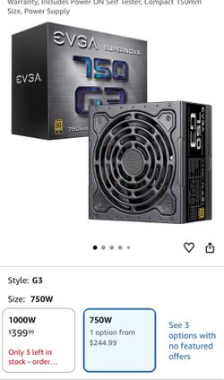 EVGA  750w power supply