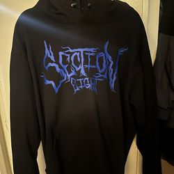 section eight 8 pullover hoodie jacket fleece size XXL