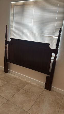 Wooden queen headboard
