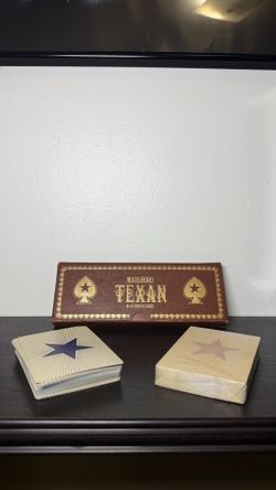 New Vintage 1990s Marlboro Texan No. 45 Poker Playing Cards Set Of 2