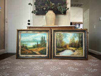 Pair of Vintage Landscape Paintings