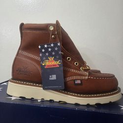 Thorogood 6 Inch USA Made Brown Soft Toe Work Wedge 7.5D