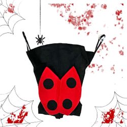 Just Pretend Black/Red Ladybug Halloween Costume For Dog Sz Medium