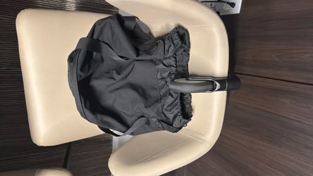 Black Nylon Drawstring Backpack