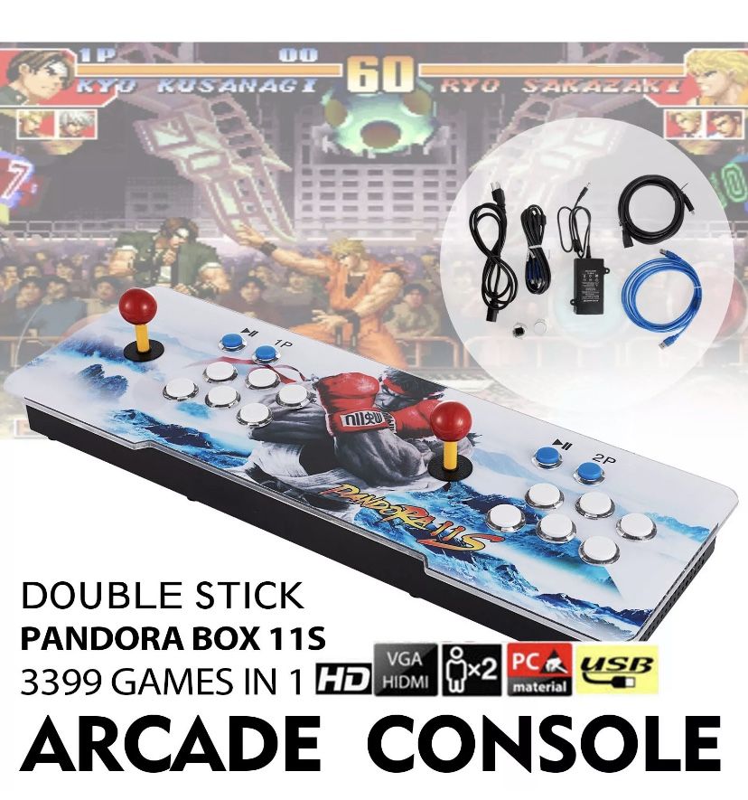 New Pandora Box 11s 3399 in Retro Video Games Double Stick