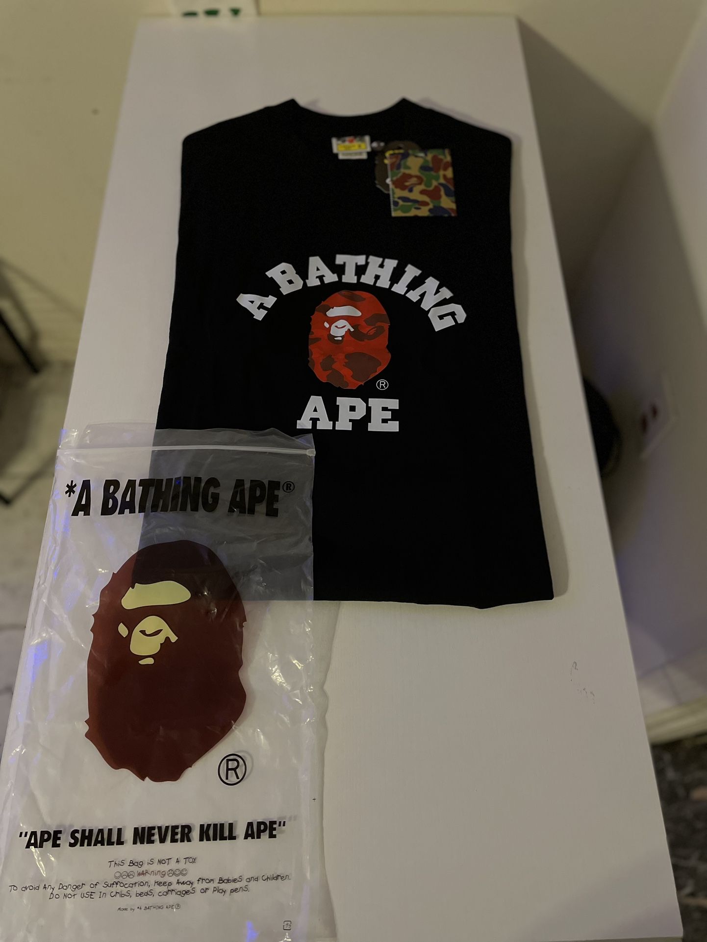 Brand New S Red Ape Bape Shirt