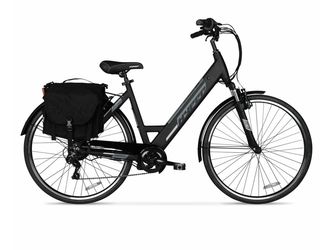 Hyper Bicycles 36V Class 2700C Electric Commuter E-Bike, Adult Ages 13+, Pedal-Assist, 250W Motor, Black