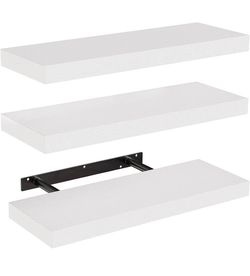AMADA HOMEFURNISHING Floating Shelves, Wall Shelves for Bathroom/Living Room/Bed