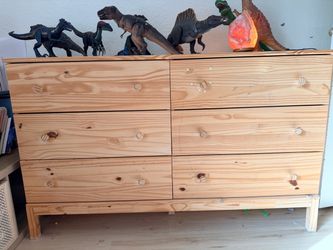 IKEA pine 6 drawer dresser