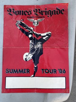 VINTAGE SKATEBOARD POSTER 1986