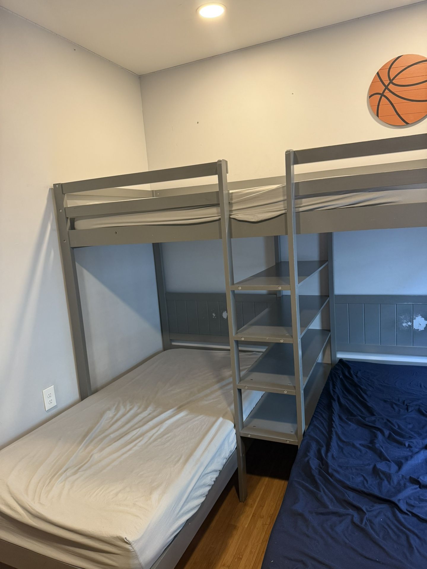 Gray Triple Bunk bed