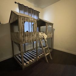 Wood Bunk Bed 