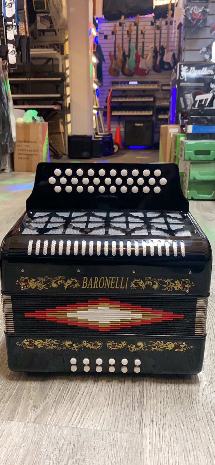 Baronelli accordions! Brand new! With case and straps
