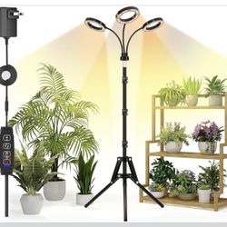 Brandnew Grow Lights for Indoor Plants, Full Spectrum LED Plant Light with Tripod Stand, Plant Growing Lamps with Timer 3/9/12H, 3 Color Modes, 6 Brig