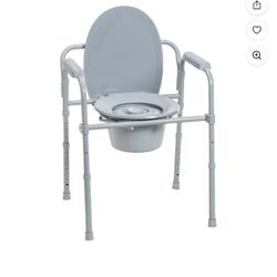Drive Medical Steel Folding Frame Commode