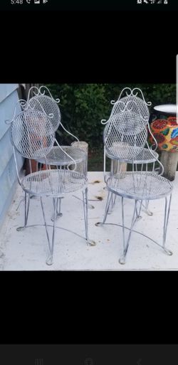 $100 firm. Icecream parlor chairs