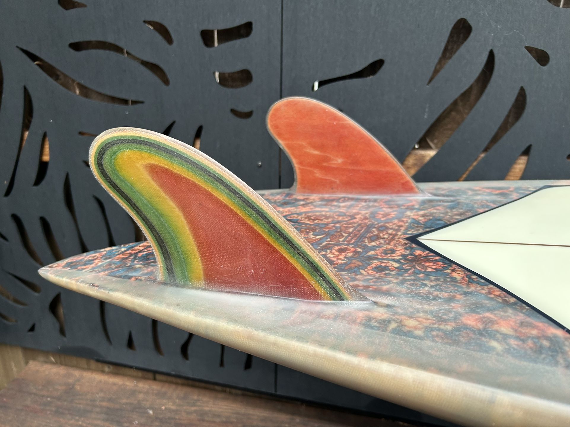 Woodin fish surfboard