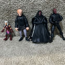 Star Wars figure lot of 4 Darth Maul mail away Cantina Band Mission Fleet Ashoka
