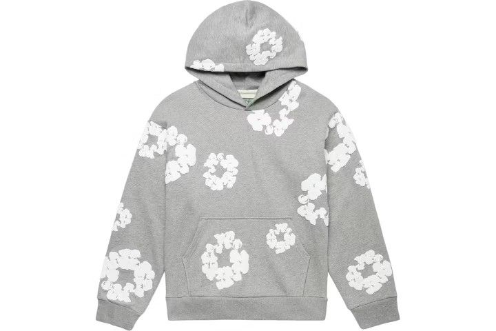 Grey And White Denim Tears Hoodie New Condition 