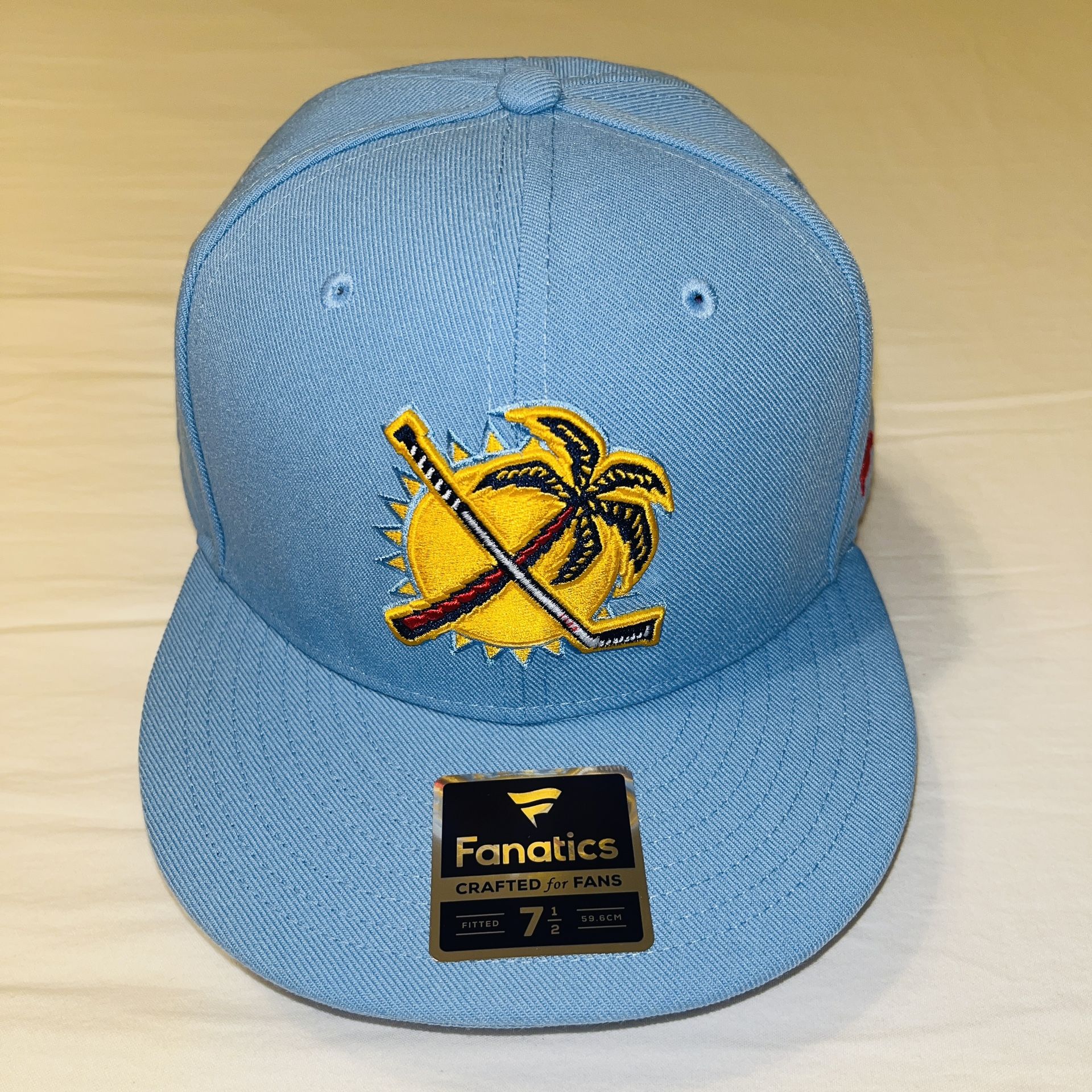 Florida Panthers Reverse Retro 2.0 NHL Hockey Fanatics Fitted Hat Size 7 1/2