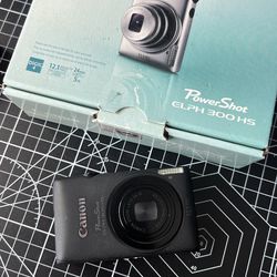 Canon Powershot ELPH 300 HS 12.1 MP Digital Camera Black