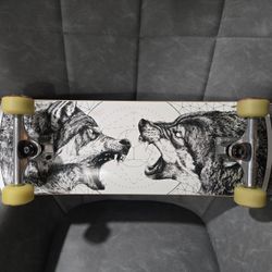 Sovrn Geri&Freki 8.18' Custom Skateboard (Lightly Used) Complete 