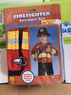 Firefighter Costume Size 4-6