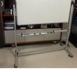 Whiteboard Magnet Dry Erase Board on Wheels 