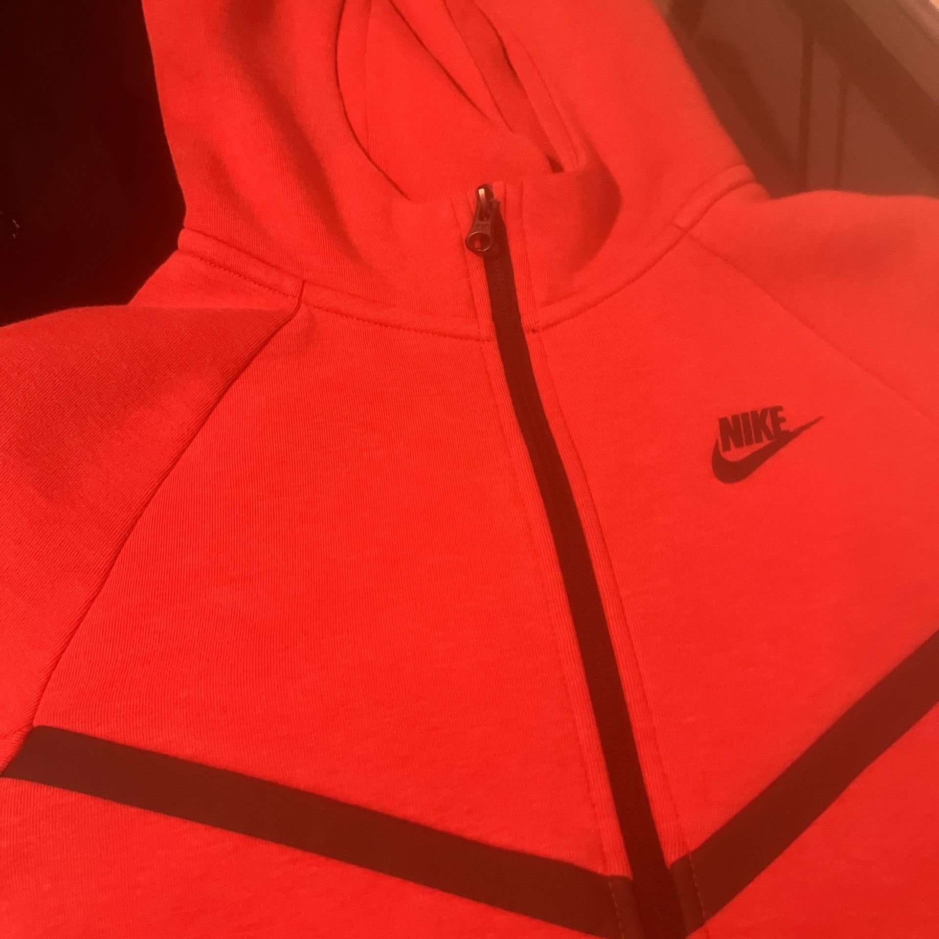 red nike tech kids large