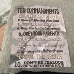 Ten Commandments Poster