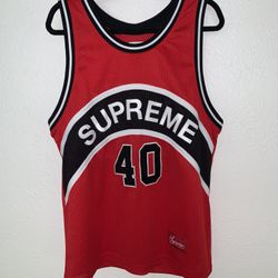 RARE* Vintage SUPREME Red/Black Combo Jersey 