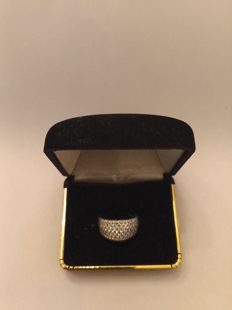 PT950 FINE JEWELRY PLATINUM RING 95% PURE PRE-OWNED METAL PURITY FULL ETERNITY
