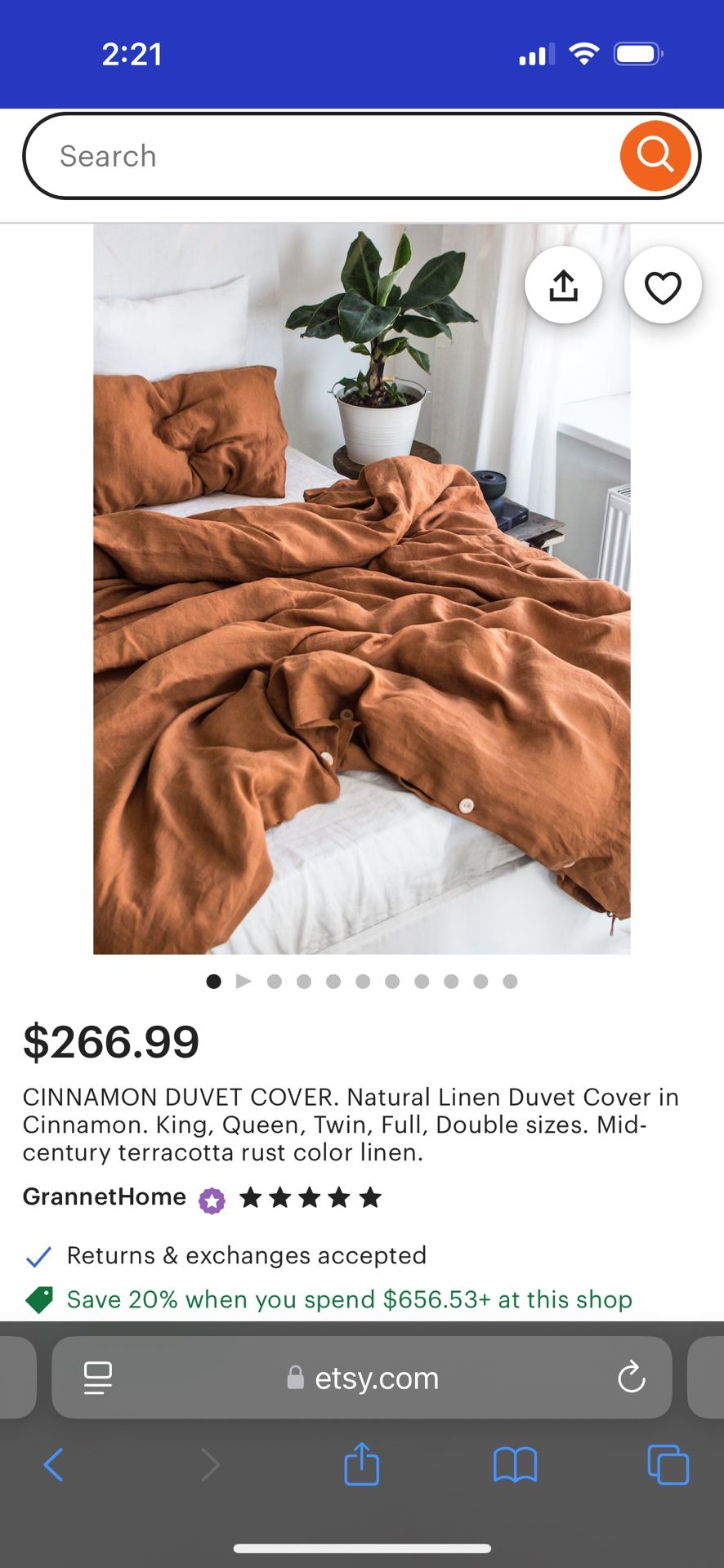 Linen duvet Cover