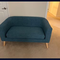 Blue Loveseat 