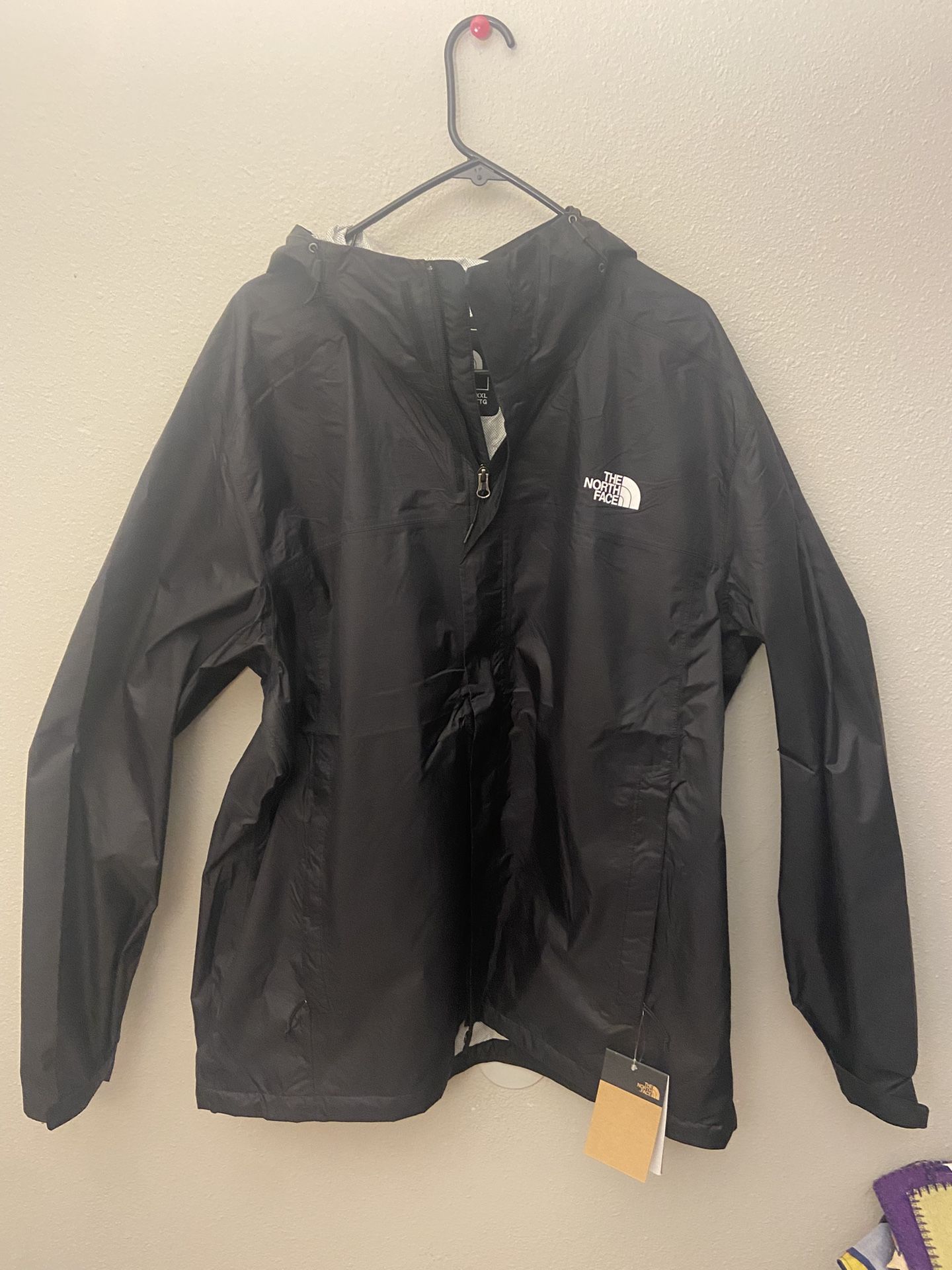 Men’s north face antora jacket venture 2 black new with tags XXL