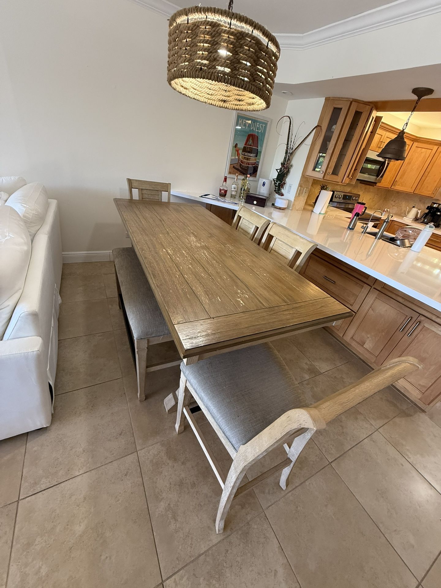 Hi Top Dining Table Wood, Must Sell Asap