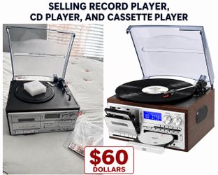 Multi-Function Record, CD & Cassette Player