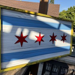 Custom Chicago Flag