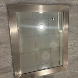 Brushed Nickel Mirror