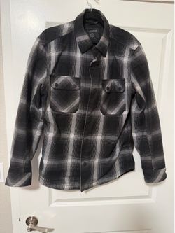 Harley Davidson shirt in black and white check size M