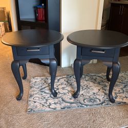 Broyhill Midnight Blue End/Bedside Tables