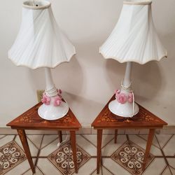 2 Beautiful Handmade Vintage Lamps