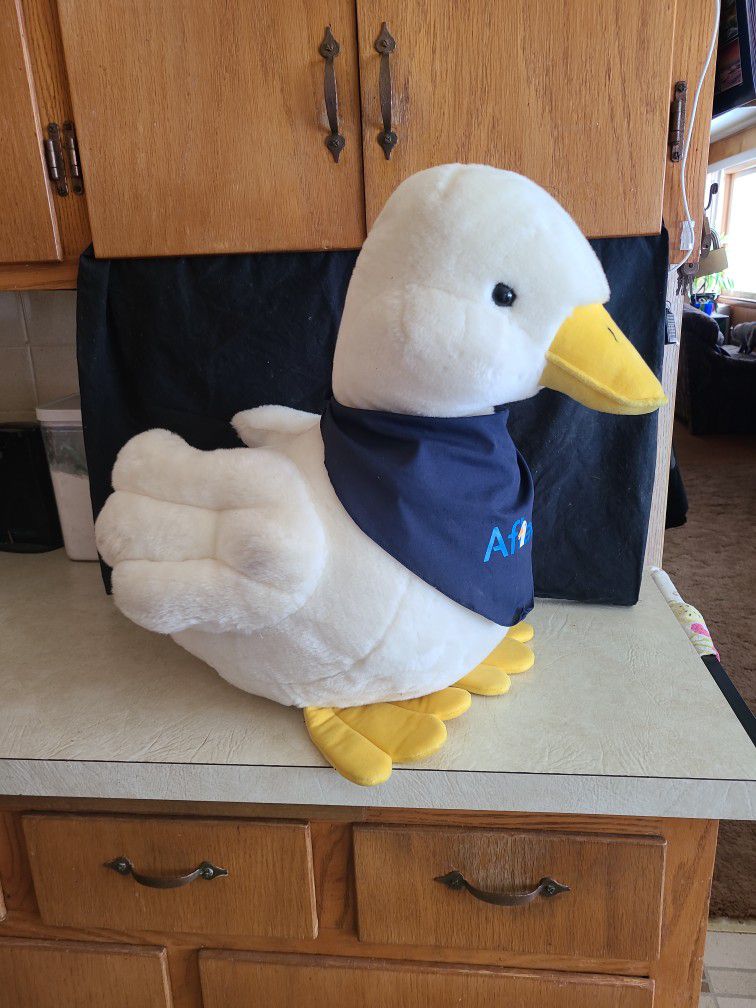 AFLAC Collectables And Huge Stuffed Duck