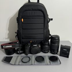Canon Rebel T7 bundle with accessories 