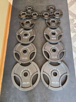 255lb Fitness Gear Olympic Weight Plates Set
