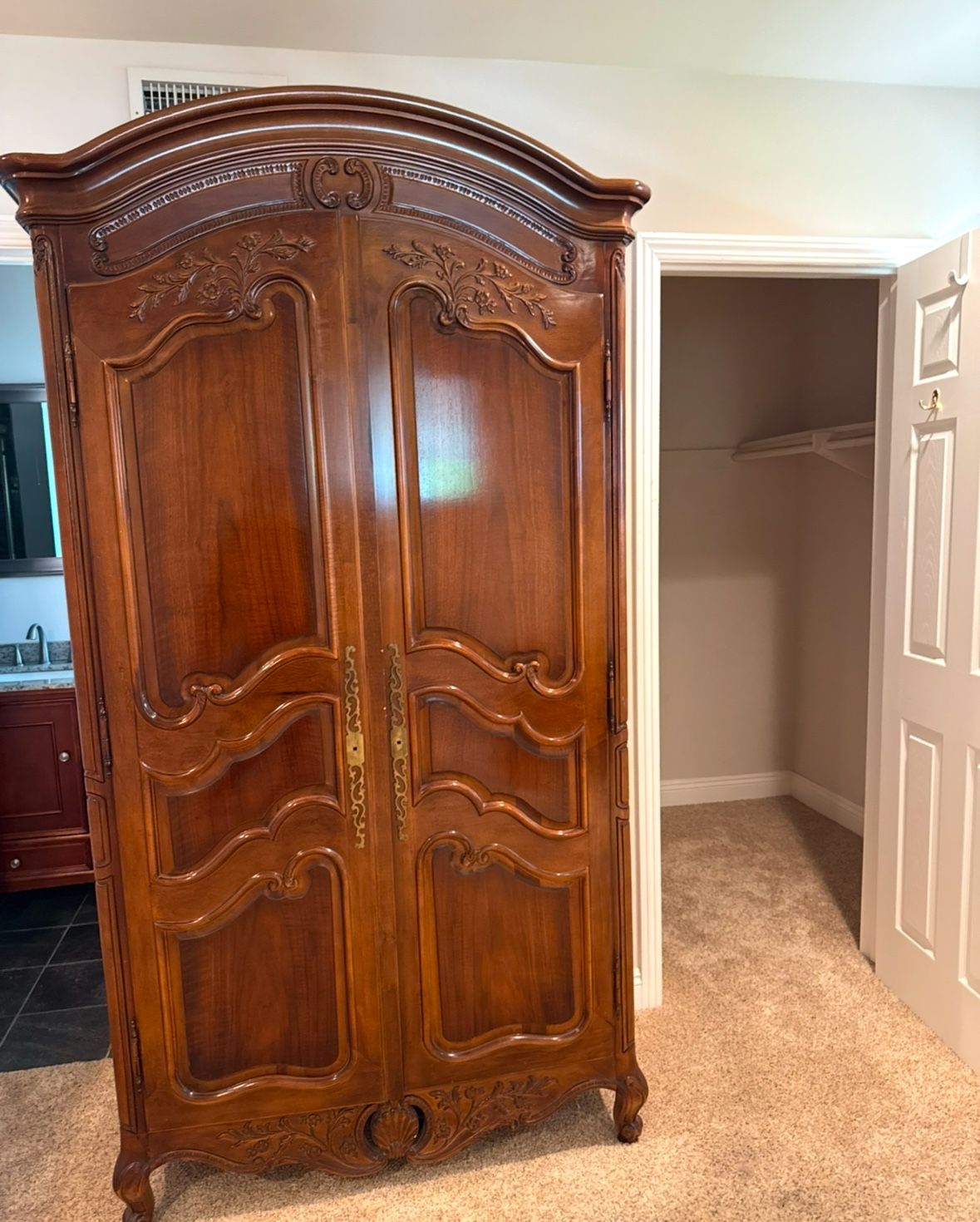 Vintage Henredon Armoire with TV Stand